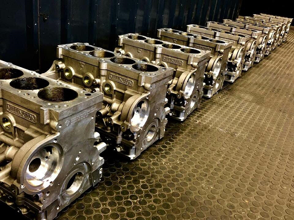 The life of a Millington Diamond engine begins as a batch of castings from Grainger and Worrell